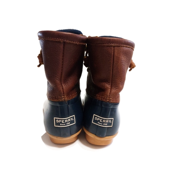 Sperry Women's Saltwater Waterproof Leather Duck Boots Size 8M - Picture 6 of 7